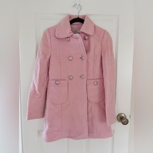 Pink wool coat